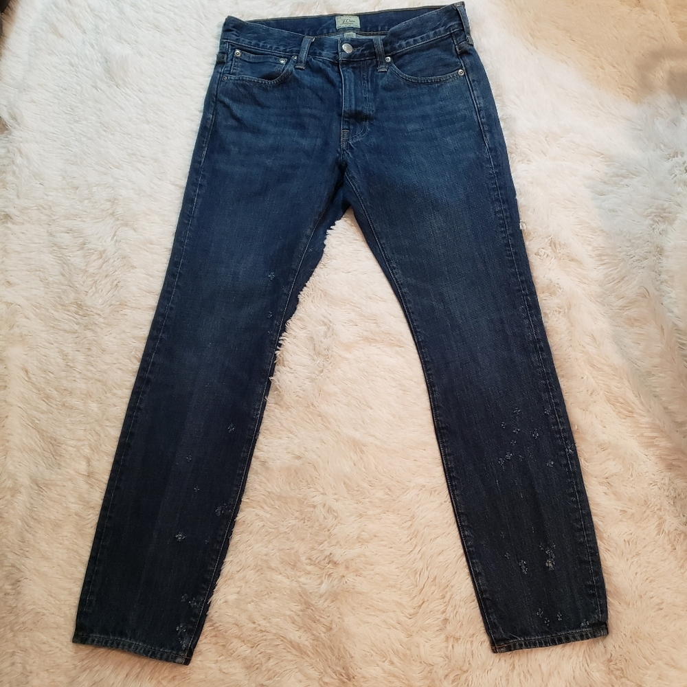 J.CREW 484 Men's Dark Wash Denim Jeans. Size: Waist 30.